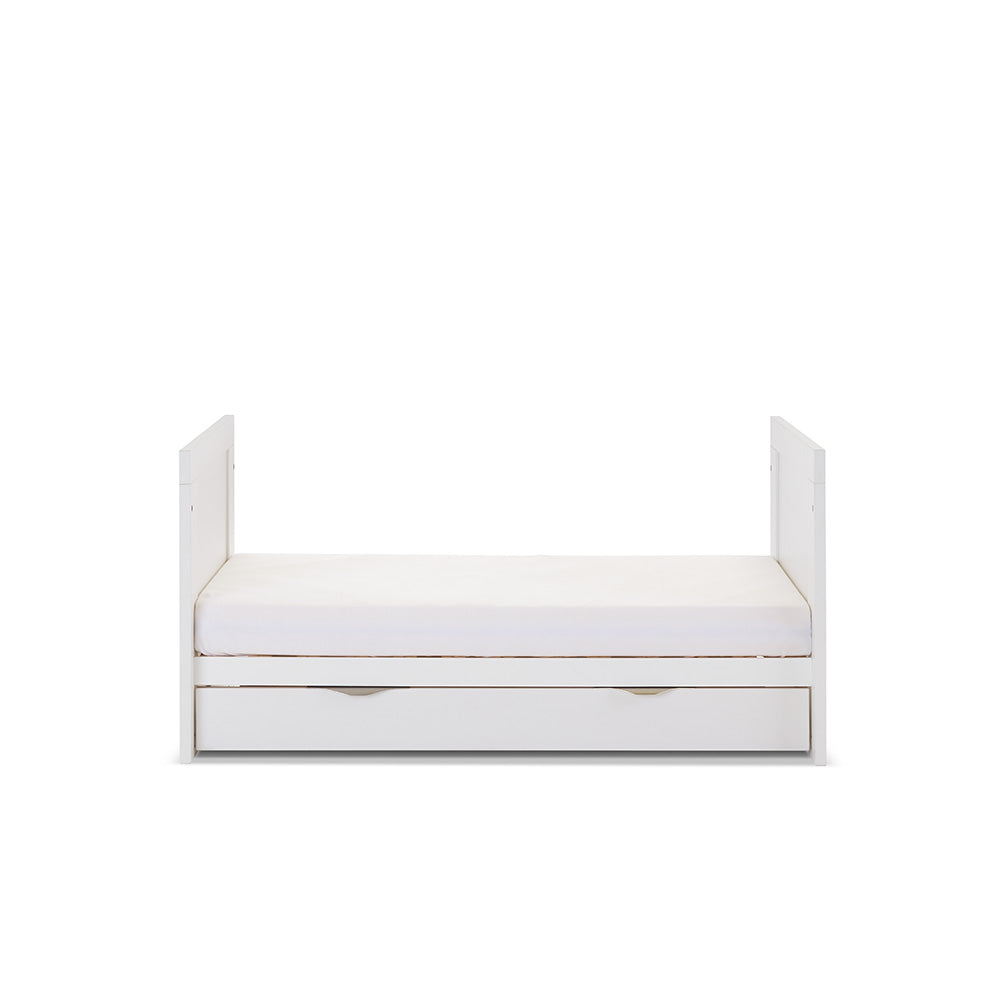 Obaby Nika Mini Cot Bed - White Wash