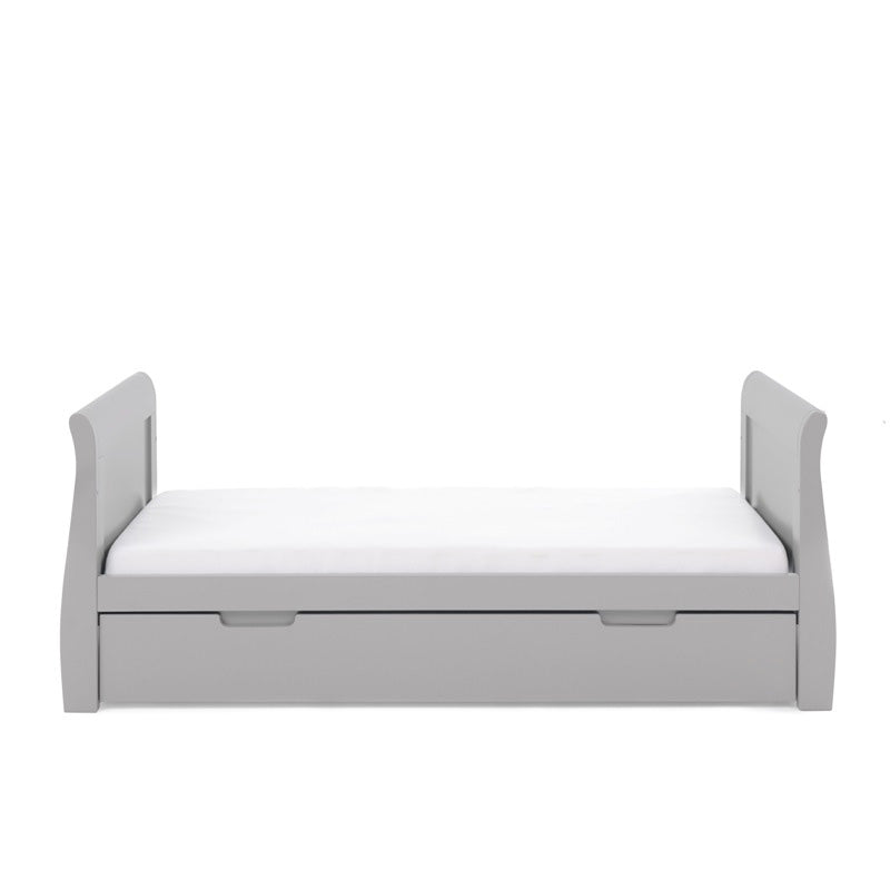 Obaby Stamford Classic Sleigh Cot Bed - Warm Grey
