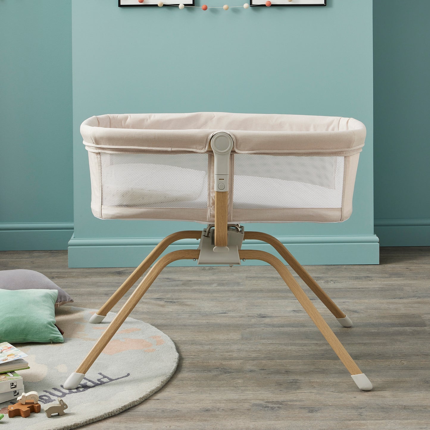 Babymore Air Motion Gliding Crib - Cream