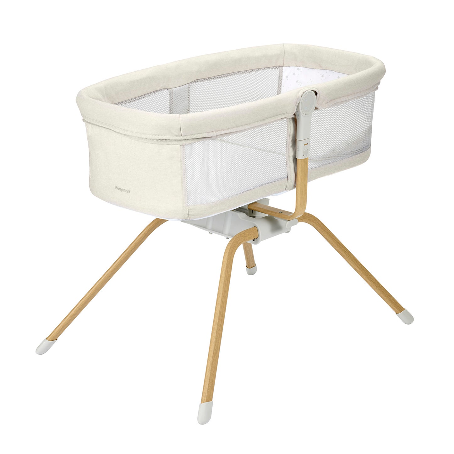 Babymore Air Motion Gliding Crib - Cream