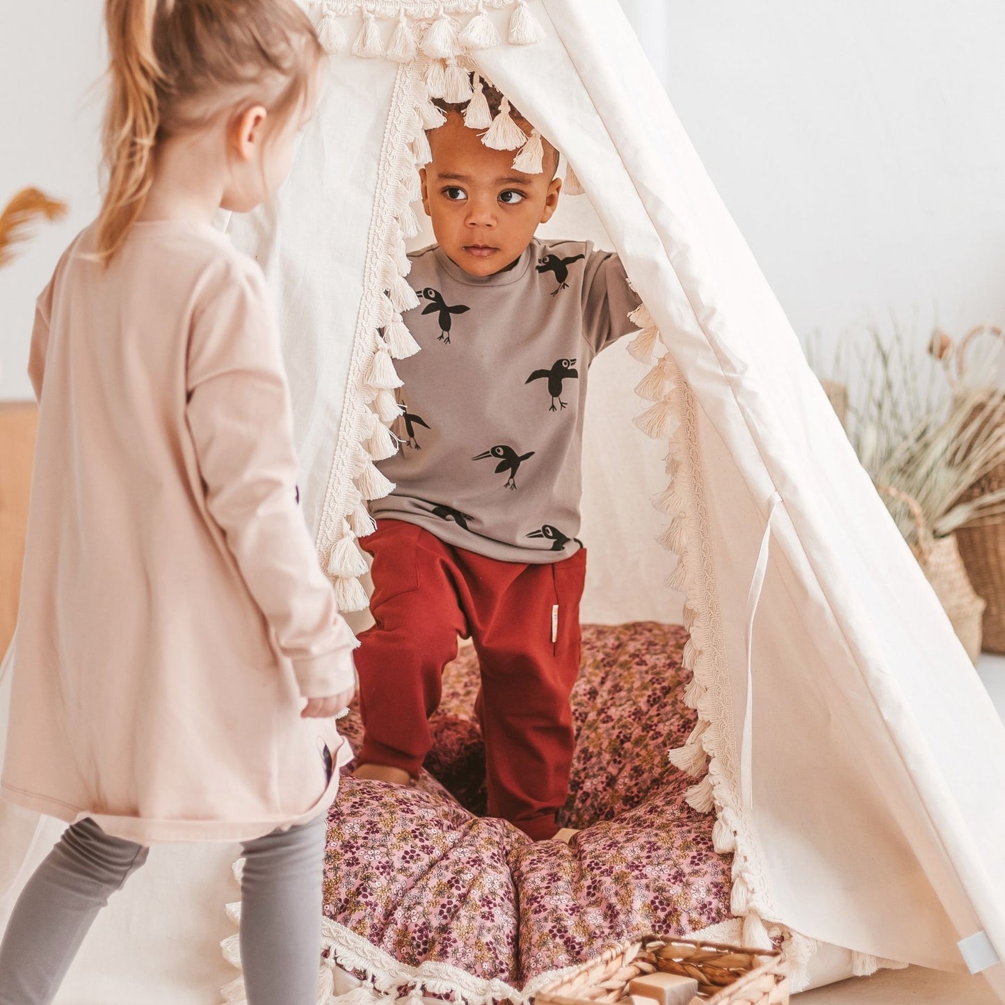 MINICAMP Boho Kids Teepee with Tassels