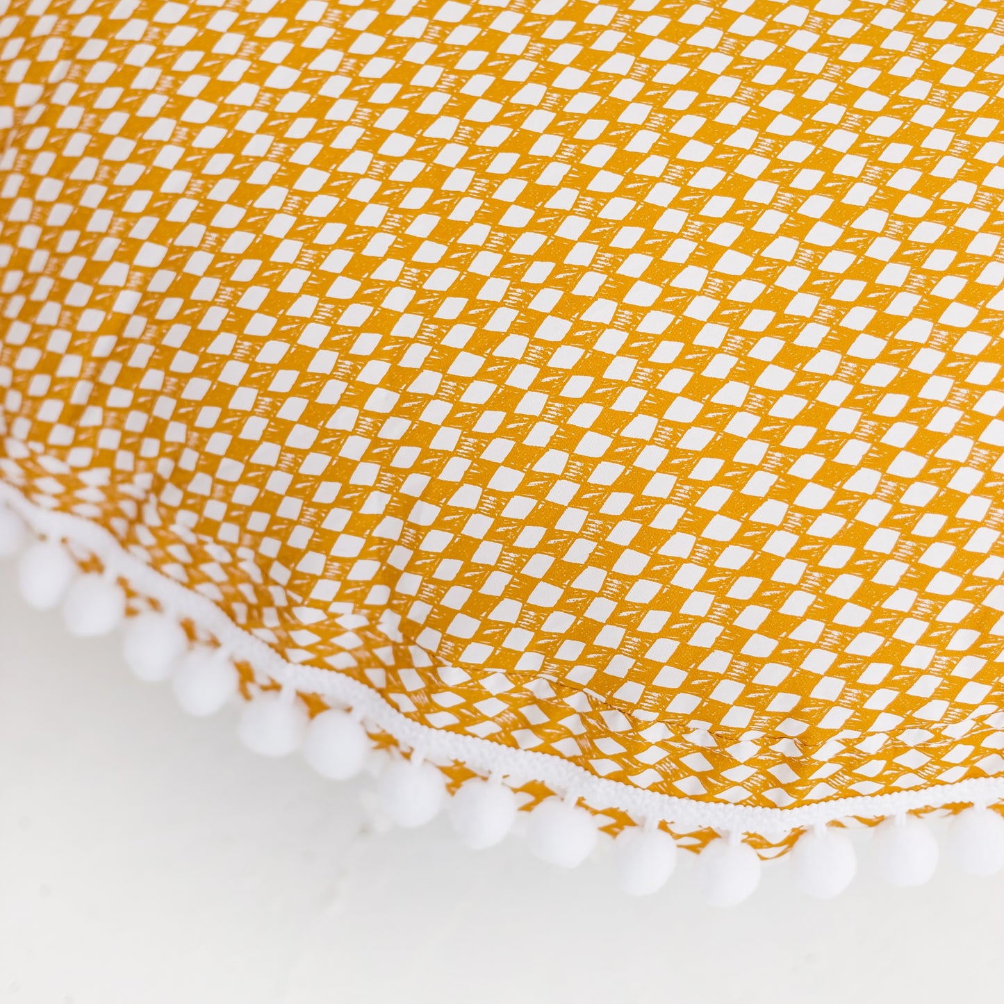 MINICAMP Big Floor Cushion - Rhombus Diamond Mustard