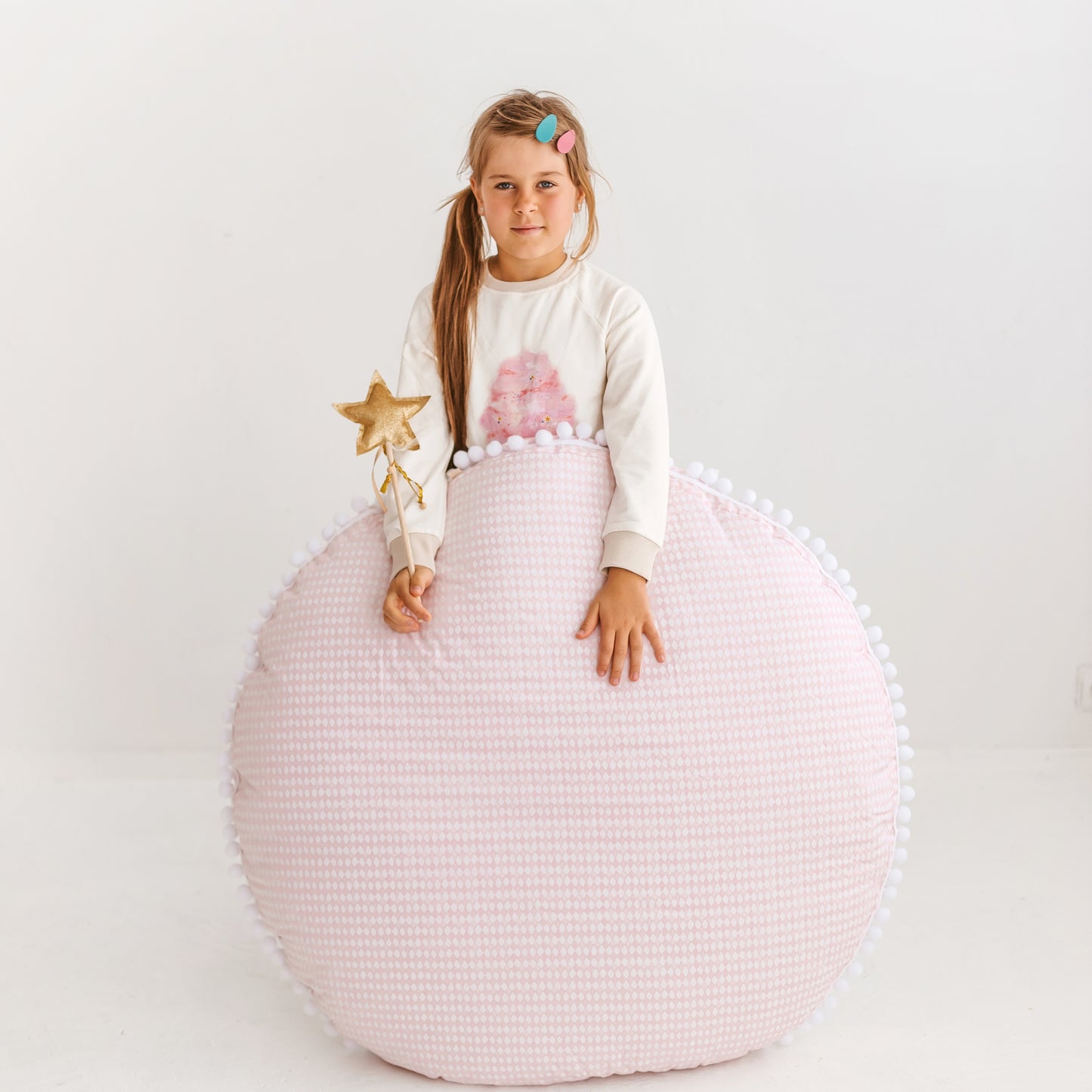 MINICAMP Big Floor Cushion - Rhombus Diamond Pink