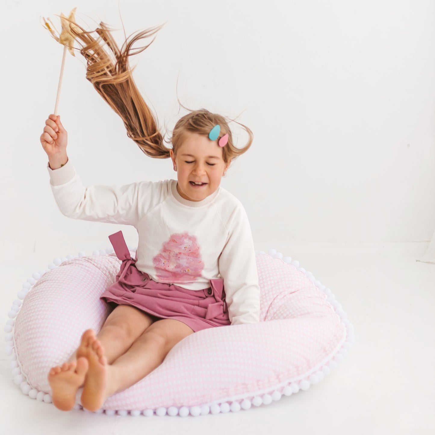 MINICAMP Big Floor Cushion - Rhombus Diamond Pink