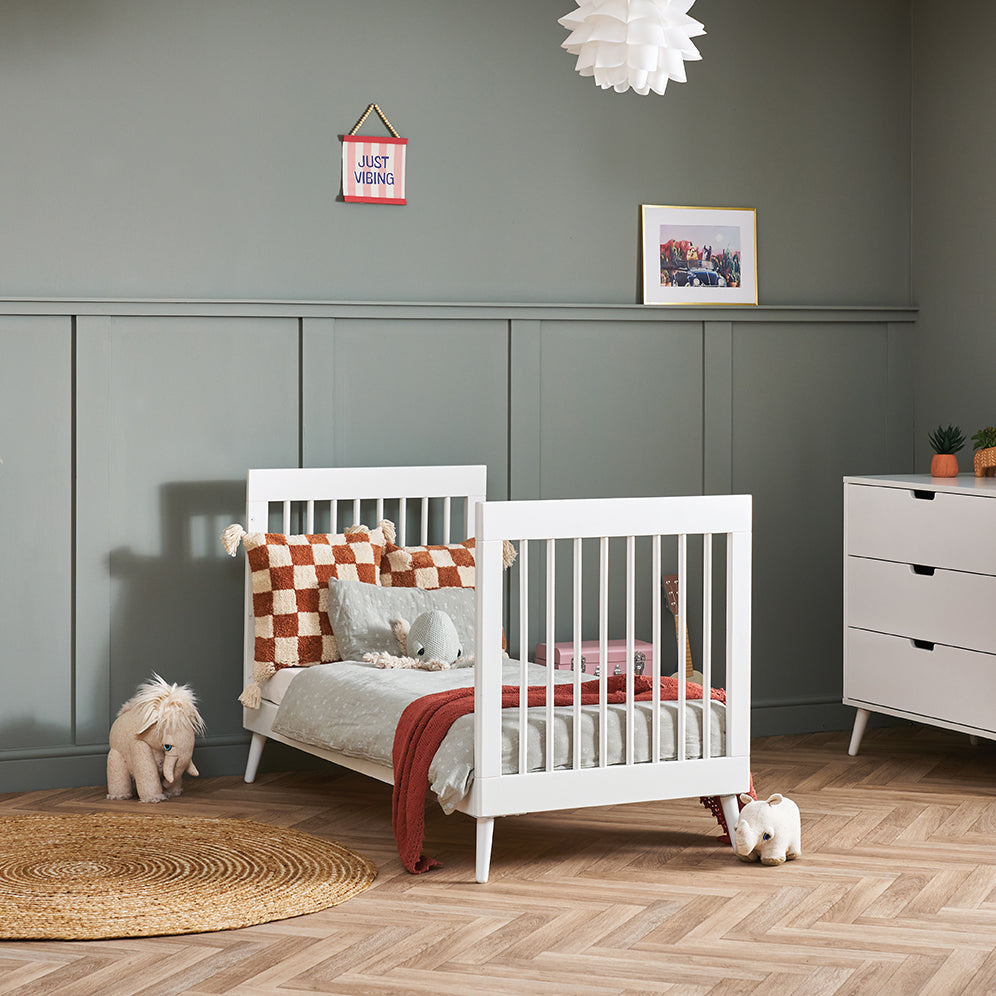 Obaby Maya Cot Bed - Nordic White