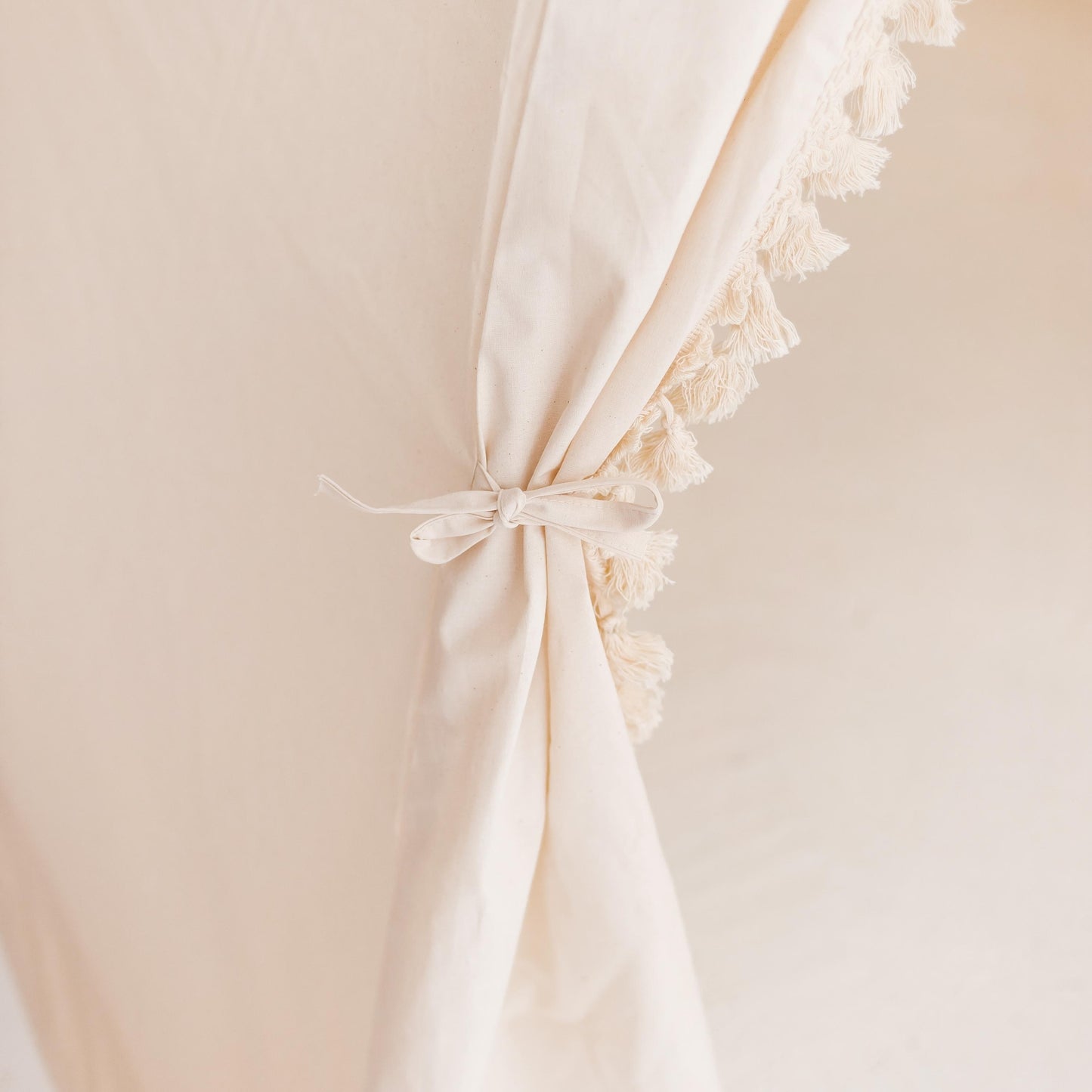 MINICAMP Extra Large Indoor Teepee Tent with Tassels Decor in Boho Style