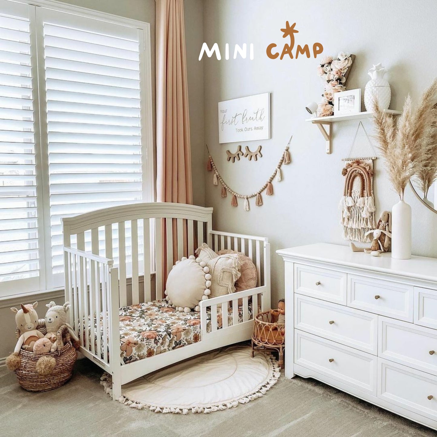 MINICAMP Kids Playmat with Tassel Border