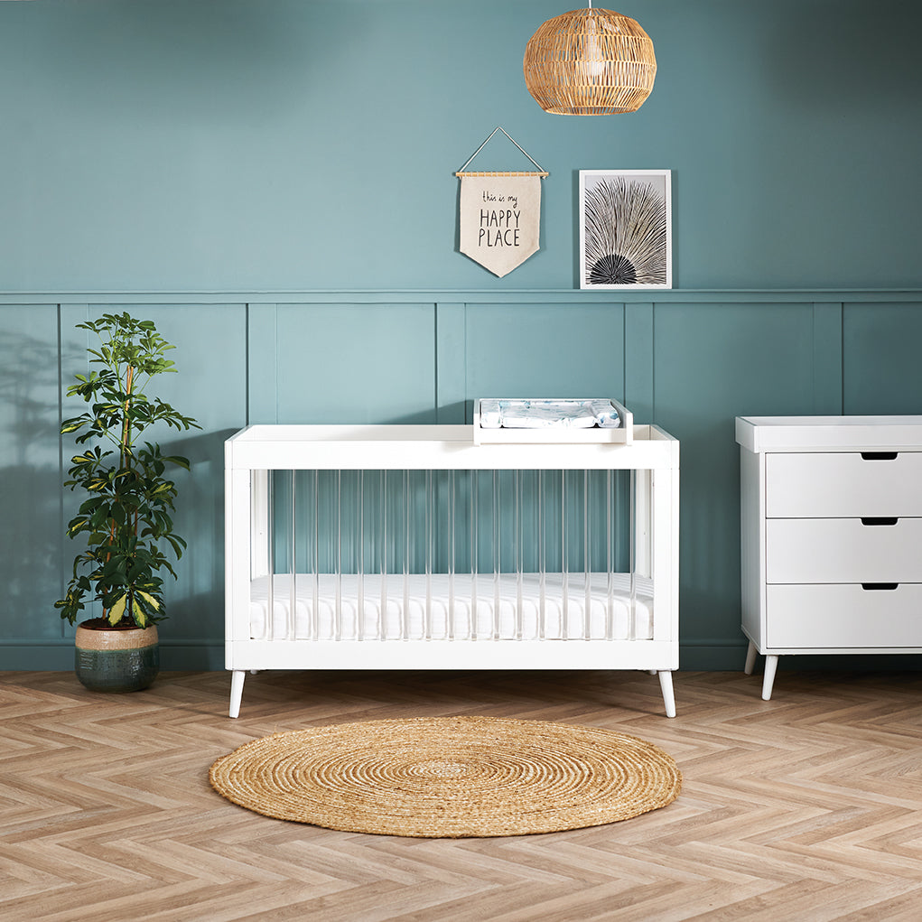 Obaby Maya 2 Piece Room Set - White with Acrylic