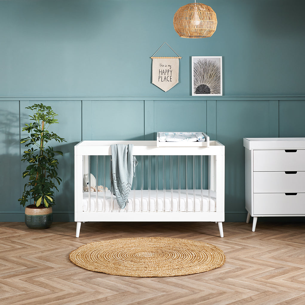 Obaby Maya 2 Piece Room Set - White with Acrylic