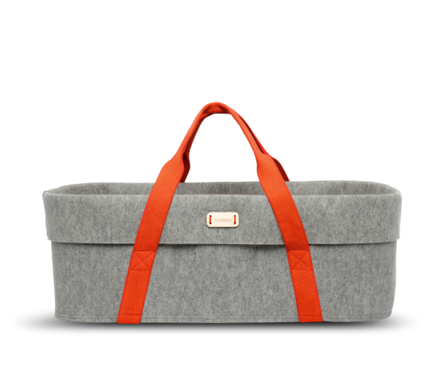 Mokee WoolNest Moses Basket - Azure Drop