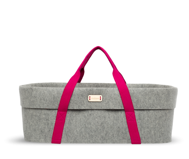 Mokee WoolNest Moses Basket - Azure Drop