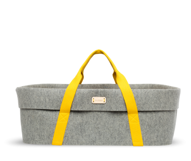 Mokee WoolNest Moses Basket - Azure Drop