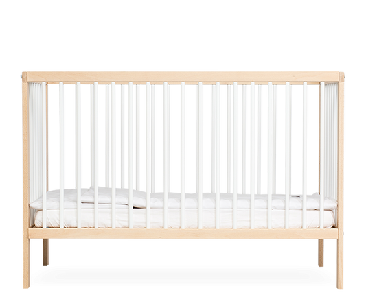 Mokee Mini Cot Bed (120 x 60) - White Beech