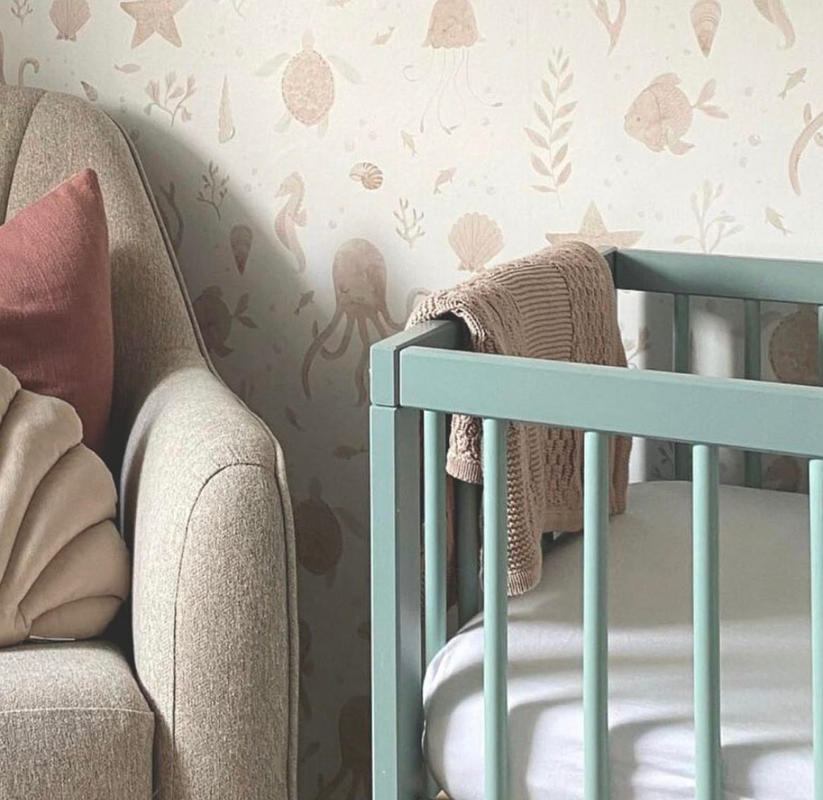 Mokee Mini Cotbed - Stone Teal