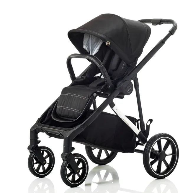 Mee-go Uno+ 2-in-1 Pram & Accessories Black/Chrome