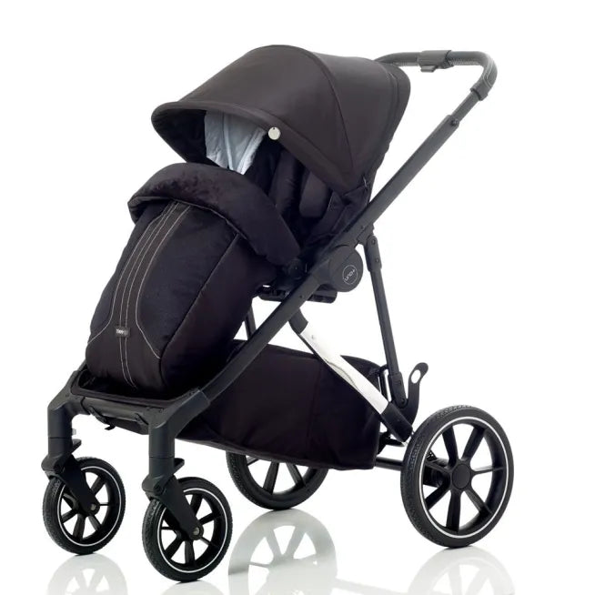 Mee-go Uno+ 2-in-1 Pram & Accessories Black/Chrome