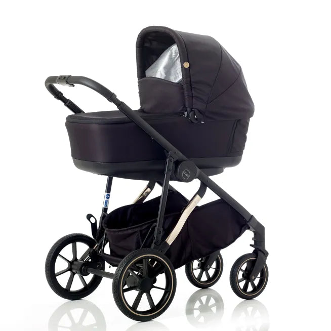 Mee-go Uno+ 2-in-1 Pram & Accessories Black/Rose