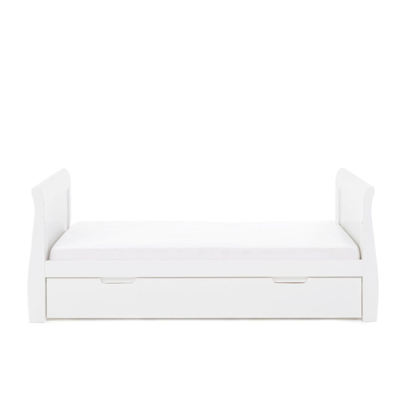 Obaby Stamford Classic Sleigh Cot Bed - White