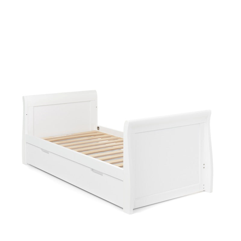 Obaby Stamford Classic Sleigh Cot Bed - White