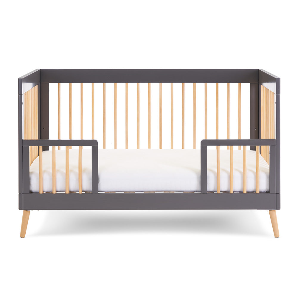 Obaby Maya Cot Bed - Slate with Natural