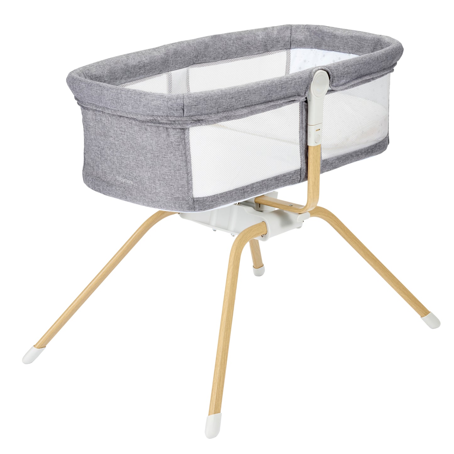 Babymore Air Motion Gliding Crib - Slate