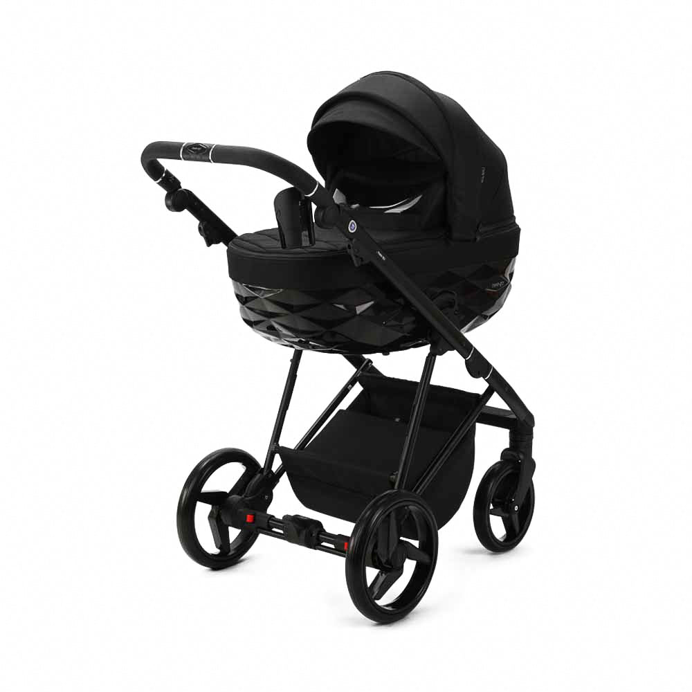 Mee-go Milano Quantum 2-in-1 Pram & Accessories - Carbon Black