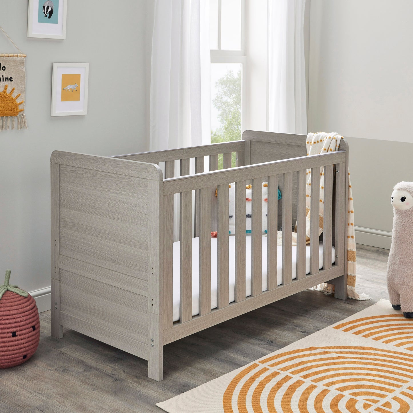 Babymore Caro 2 Piece Nursery Room Set - Grey Wash