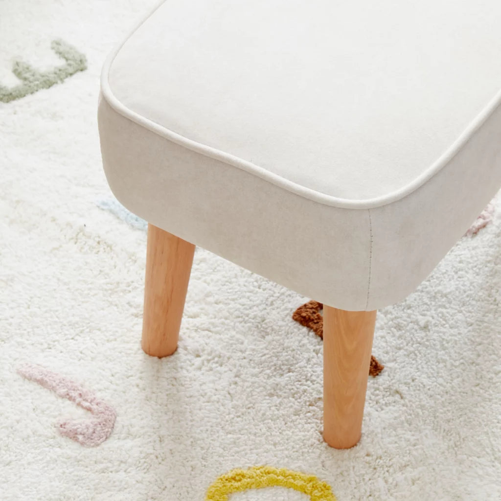 Babymore Freya Nursing Chair With Footstool - Cream