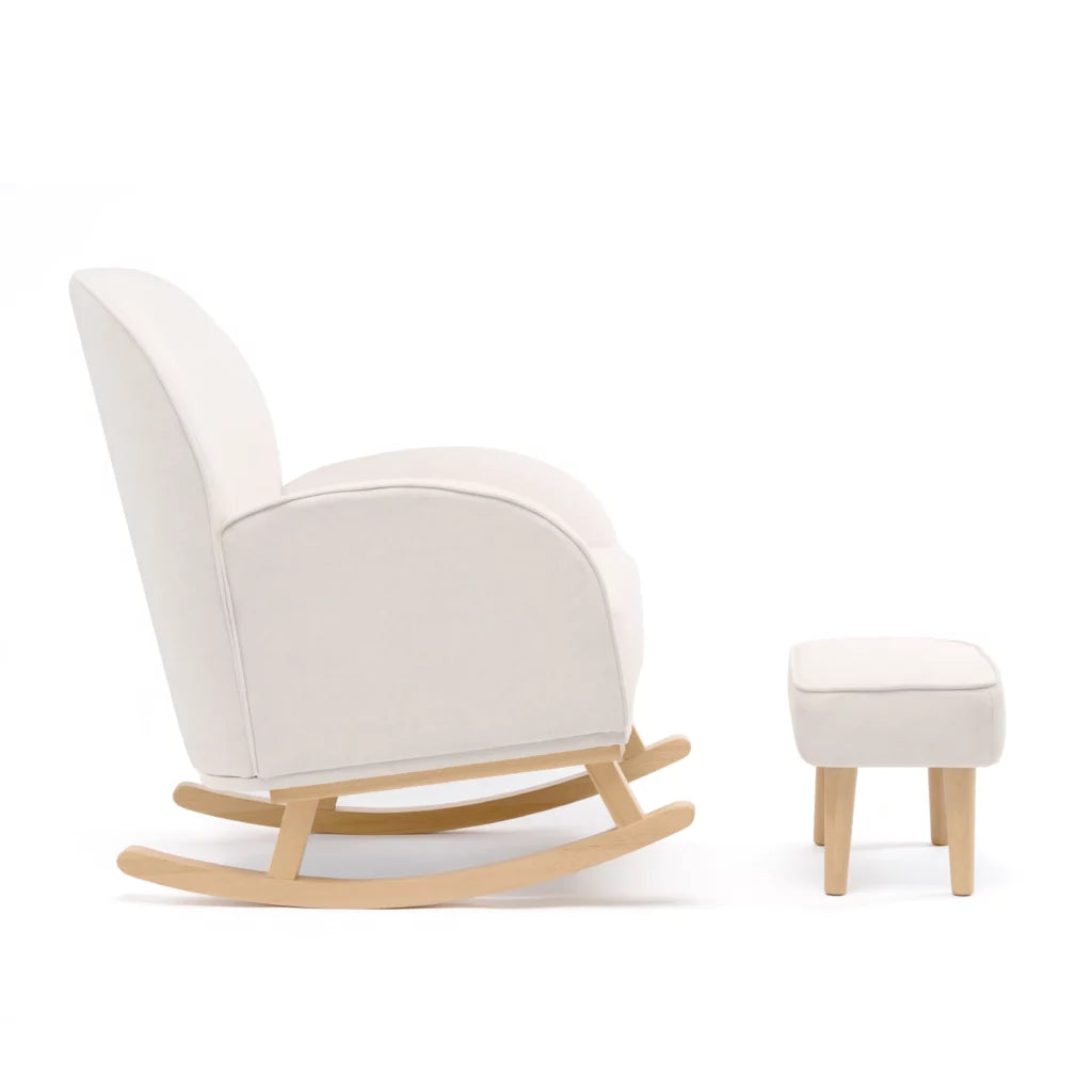 Babymore Freya Nursing Chair With Footstool - Cream