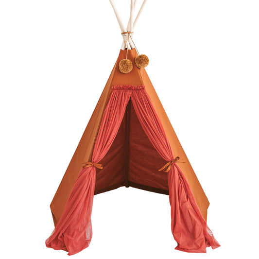 MINICAMP Fairy Kids Play Tent with Tulle in Cognac