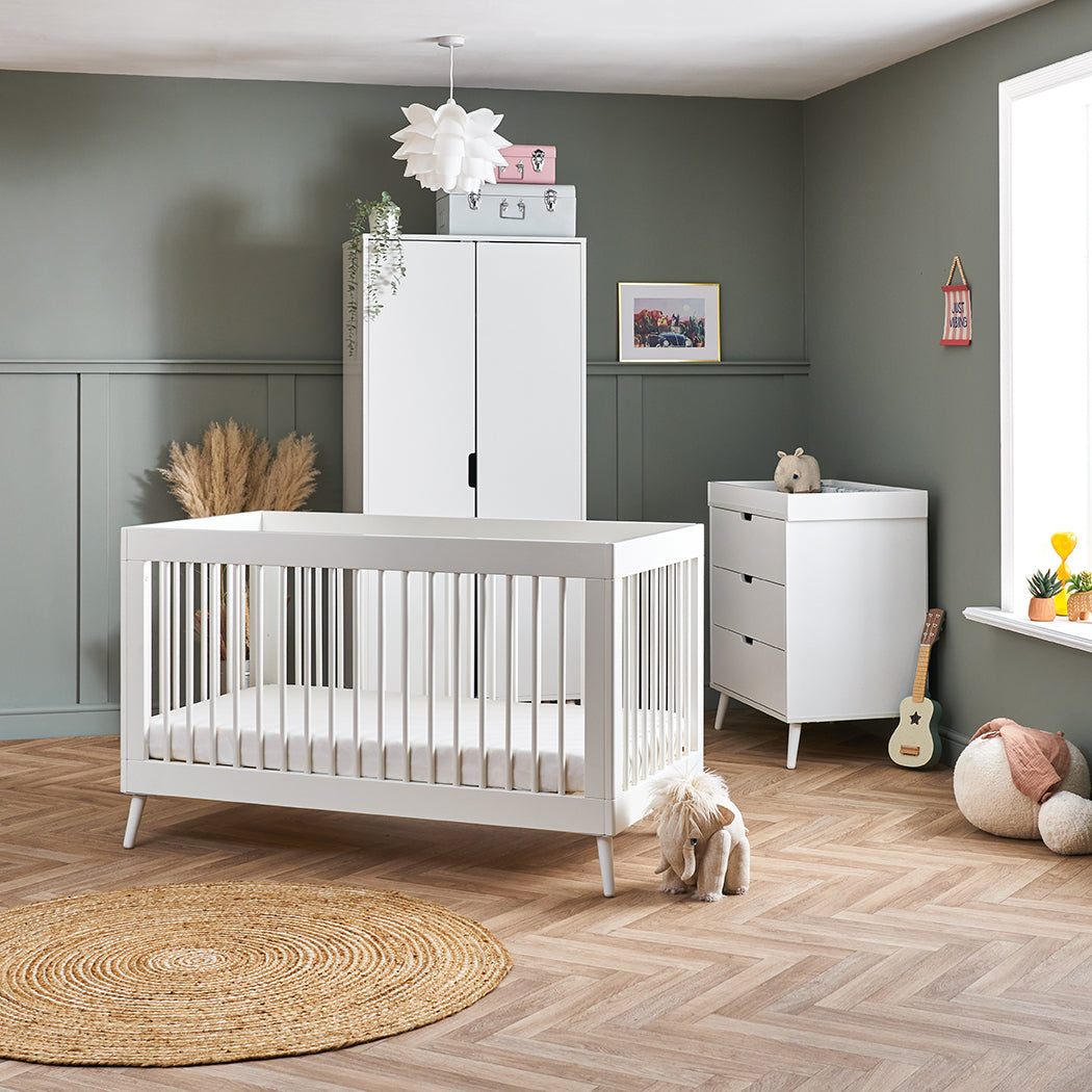 Obaby Maya 3 Piece Room Set - Nordic White