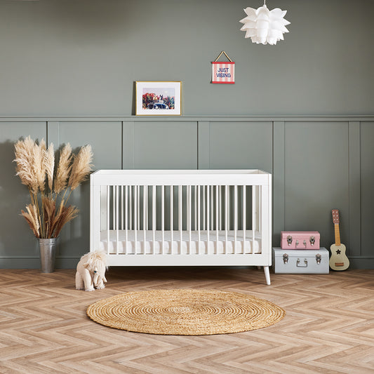 Obaby Maya Cot Bed - Nordic White