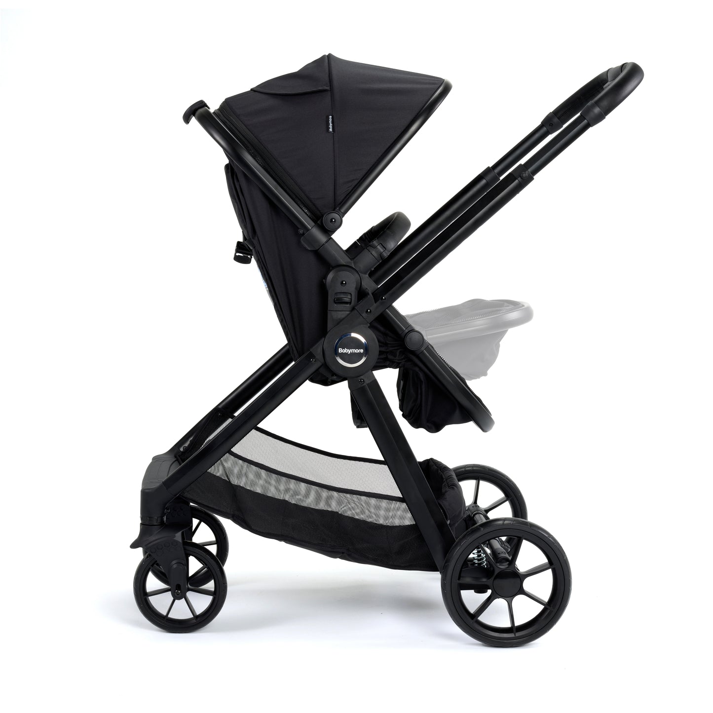 Babymore Mimi 2 in 1 Pram Pushchair - Black