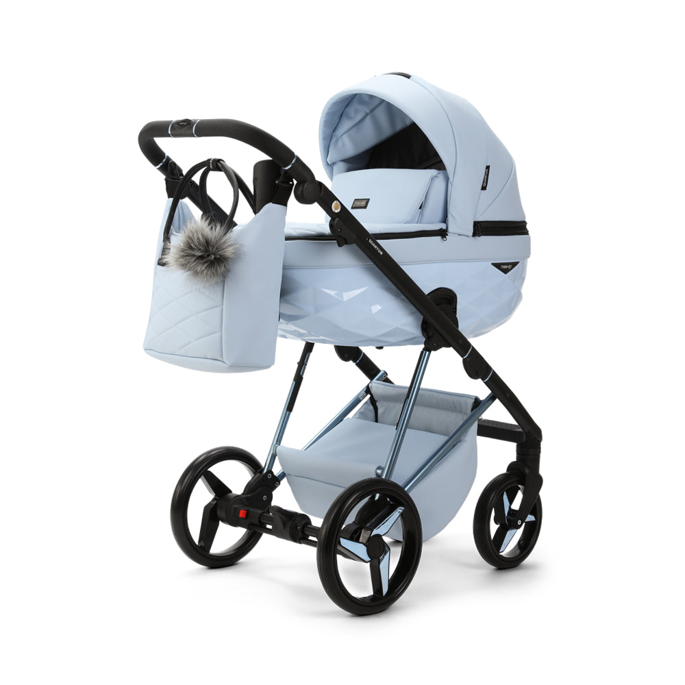 Mee-go Milano Quantum 2-in-1 Pram & Accessories - Powder Blue