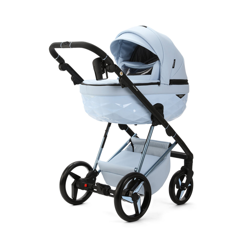 Mee-go Milano Quantum 2-in-1 Pram & Accessories - Powder Blue