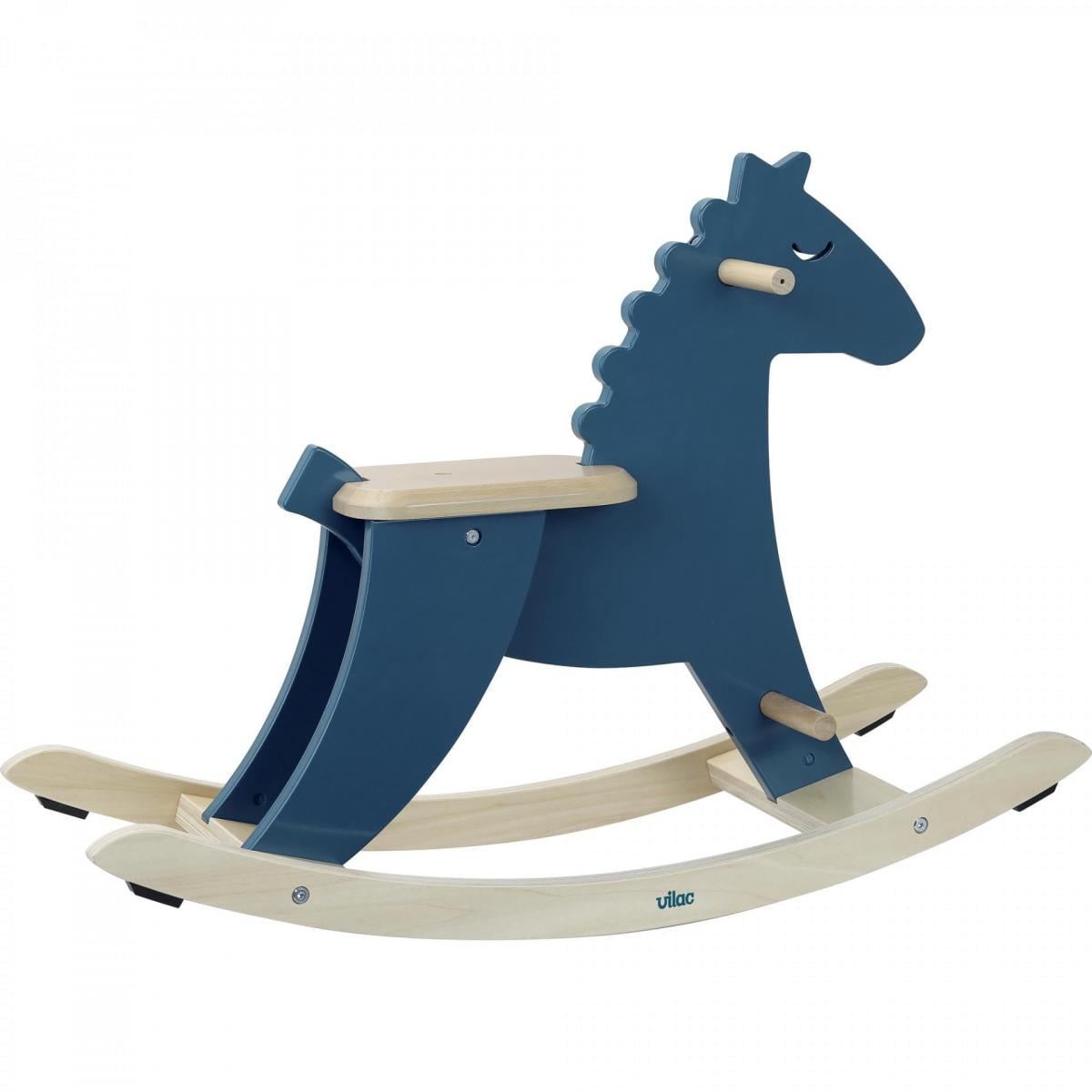 Vilac Hudada Rocking Horse With Safety Hoop - Blue