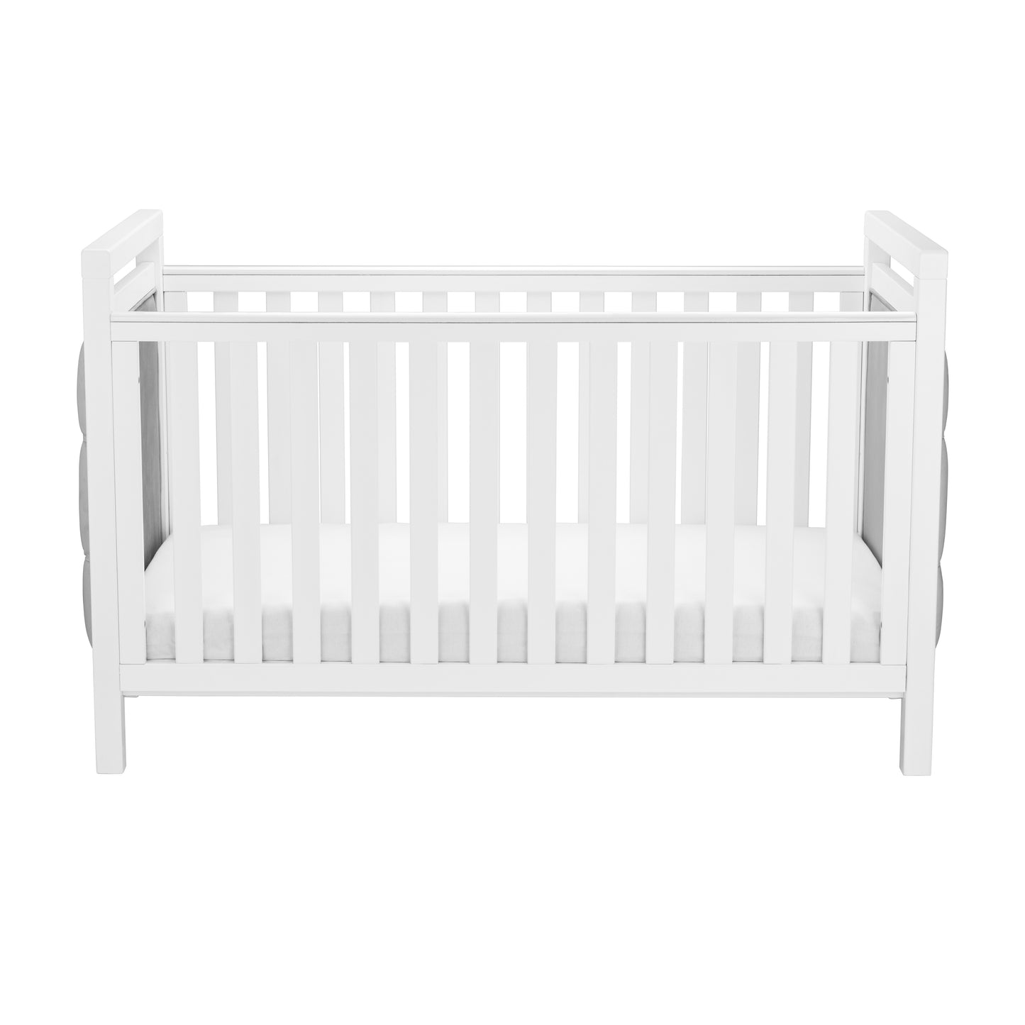 Babymore Velvet Deluxe Cot Bed - White