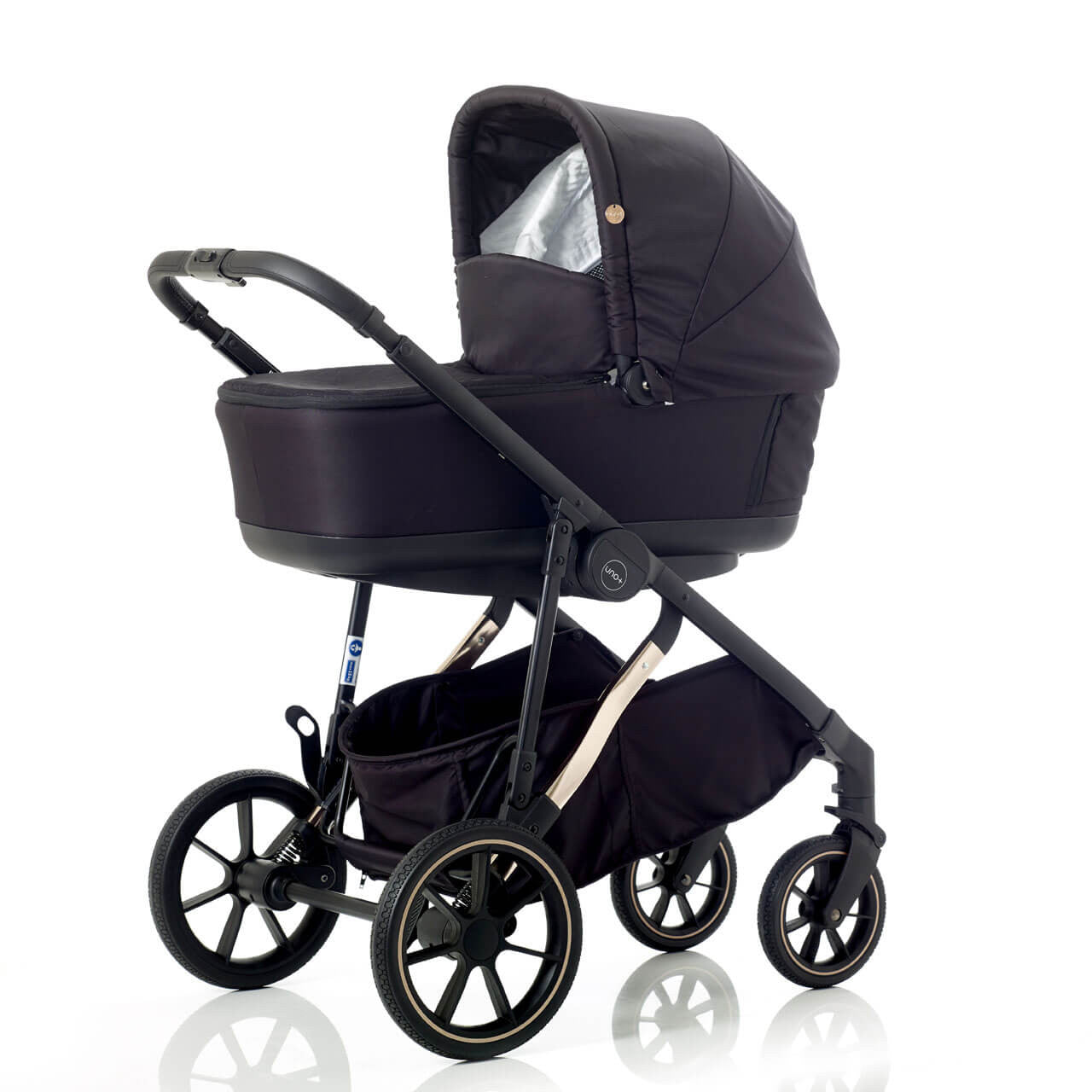 Mee-go Uno+ 3-in-1 Travel System Black/Rose