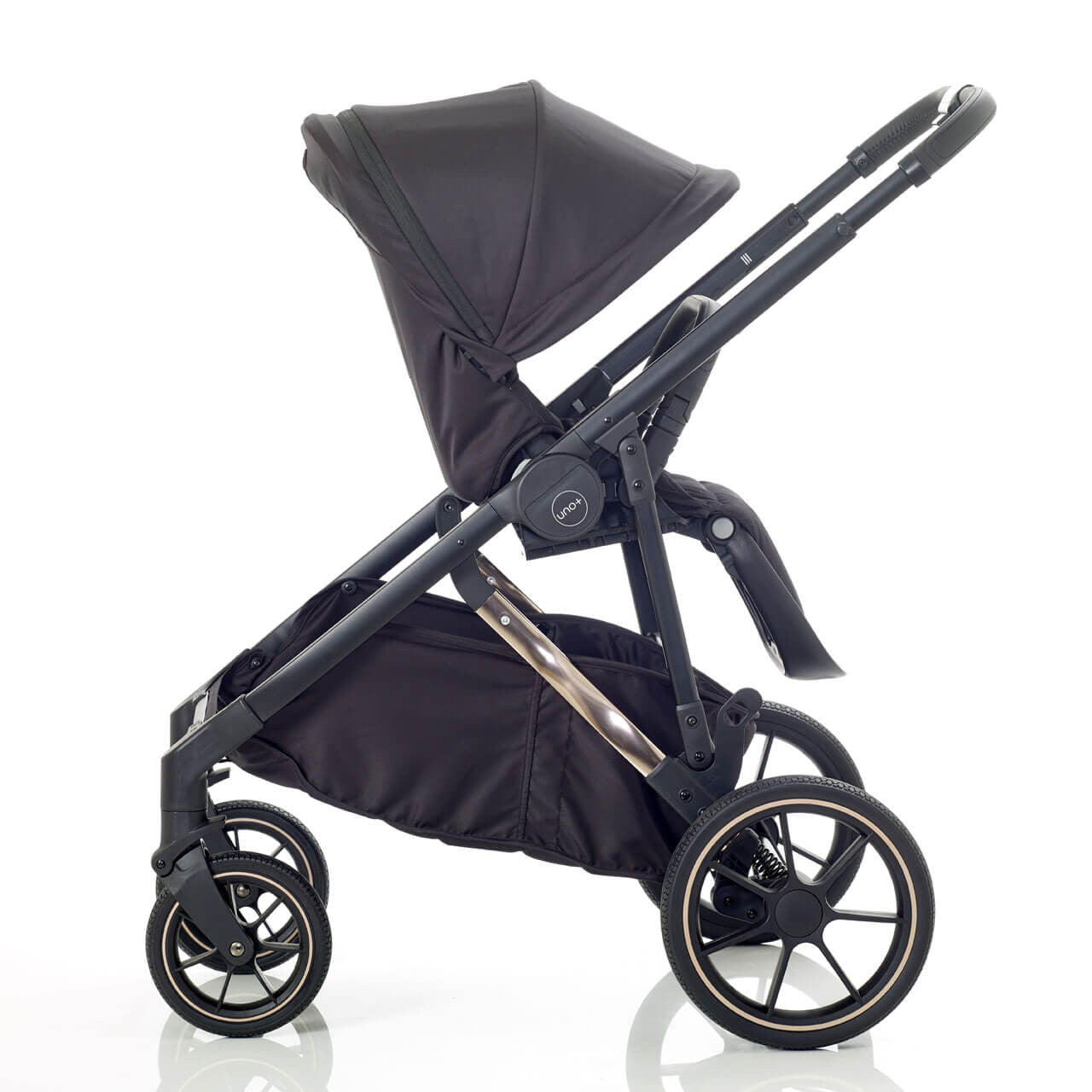 Mee-go Uno+ 3-in-1 Travel System Black/Rose