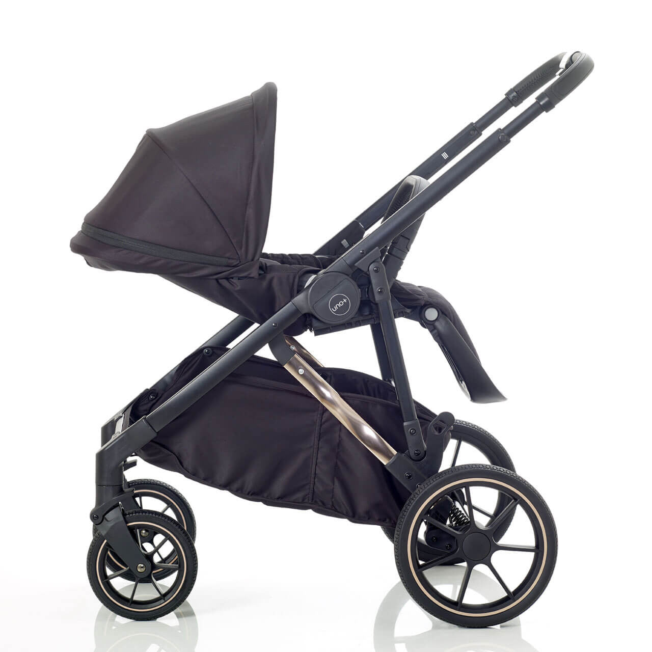 Mee-go Uno+ 3-in-1 Travel System Black/Rose