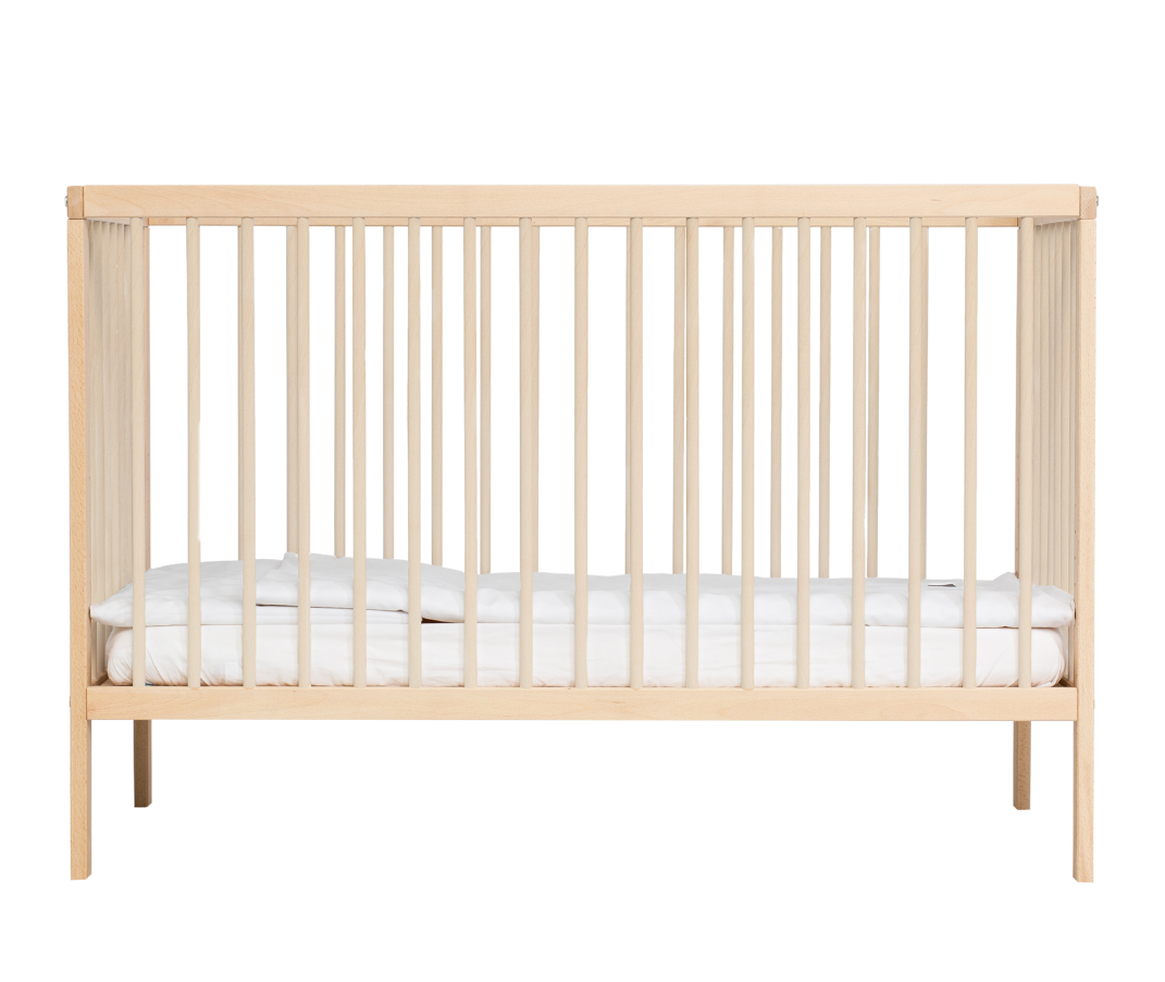 Mokee Mini Cot Bed (120 x 60) - Beech