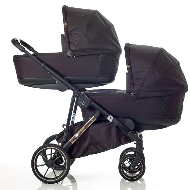 Mee-go Uno+ 2-in-1 Pram & Accessories Black/Rose