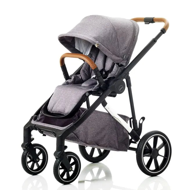 Mee-go Uno+ 2-in-1 Pram & Accessories Grey/Chrome