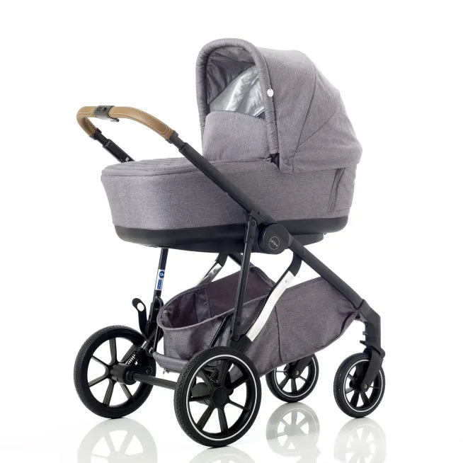 Mee-go Uno+ 2-in-1 Pram & Accessories Grey/Chrome