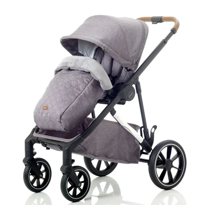 Mee-go Uno+ 2-in-1 Pram & Accessories Grey/Chrome