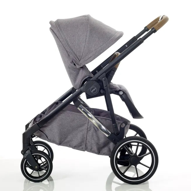 Mee-go Uno+ 2-in-1 Pram & Accessories Grey/Chrome