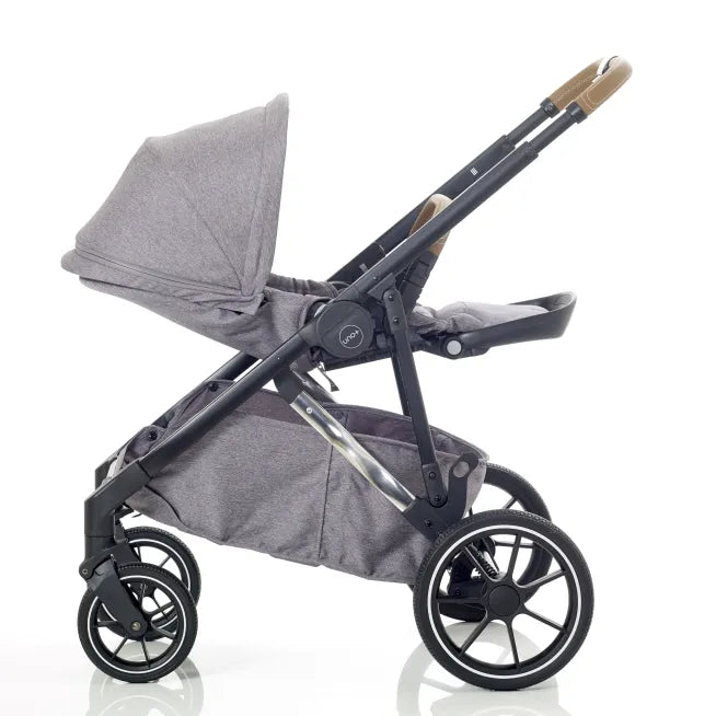 Mee-go Uno+ 2-in-1 Pram & Accessories Grey/Chrome