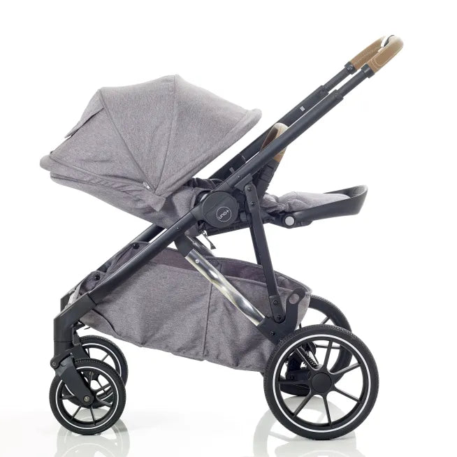 Mee-go Uno+ 2-in-1 Pram & Accessories Grey/Chrome